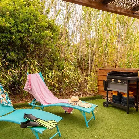 L'estrellus, Mobil-home Climatise Au Coeur Du Vignoble A Quelques Metres De La 펜션 *