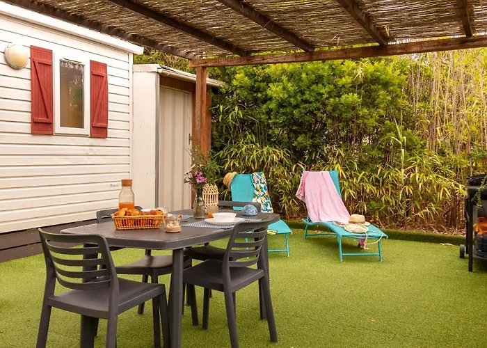 L'estrellus, Mobil-home Climatise Au Coeur Du Vignoble A Quelques Metres De La בית נופש