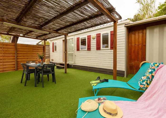 L'estrellus, Mobil-home Climatise Au Coeur Du Vignoble A Quelques Metres De La * הייר